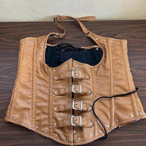 Daisy Corset TOP DRAWER Faux Leather